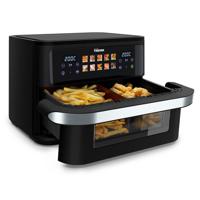 Tristar FR-9078 Airfryer 10 l 2800 W BPA-vrij, Anti-aanbaklaag, LC-display Zwart, RVS - thumbnail