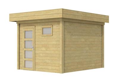 Woodvision Tapuit blokhut 300x300 cm 28 mm vuren groen geïmpregneerd Woodvision Tapuit blokhut 300x300 cm 28 mm vuren groen geïmpregneerd