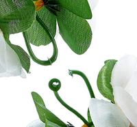 Basil roses garland - bloemenstreng - wit - thumbnail