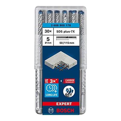 Bosch Accessories EXPERT SDS plus-7X 2608900178 Hamerboor 30-delig 5.00 mm Gezamenlijke lengte 115 mm SDS-Plus 30 stuk(s) Bosch Accessories EXPERT SDS plus-7X 2608900178 Hamerboor 30-delig 5.00 mm Gezamenlijke lengte 115 mm SDS-Plus 30 stuk(s)