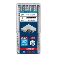 Bosch Accessories EXPERT SDS plus-7X 2608900178 Hamerboor 30-delig 5.00 mm Gezamenlijke lengte 115 mm SDS-Plus 30 stuk(s) - thumbnail