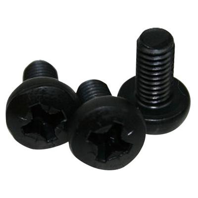 Adam Hall M6x12mm bout zwart (20 stuks)