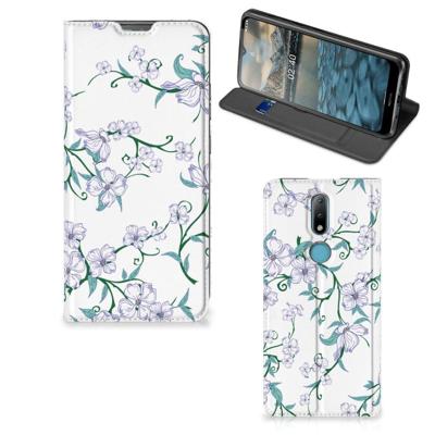 Nokia 2.4 Uniek Smart Cover Blossom White Nokia 2.4 Uniek Smart Cover Blossom White