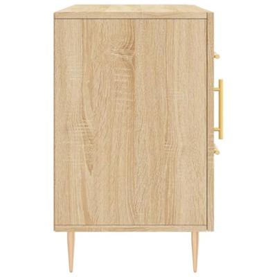 Dressoir 100x36x60 cm bewerkt hout sonoma eikenkleurig