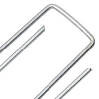 Grondharingen 25 st U-vormig 15x3,5 cm gegalvaniseerd staal - thumbnail