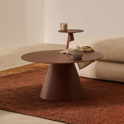 Kave Home Ronde Salontafel 'Wilshire' 80cm, kleur Terracotta