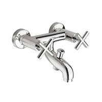 Badkraan Opbouw Sapho Axia Mengkraan 2-kruisgreep Chroom Sapho - thumbnail