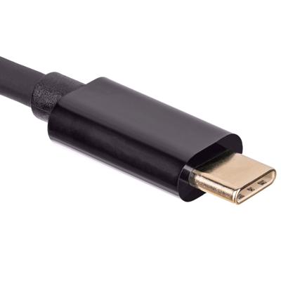 Akyga AK-AV-17 USB-C-kabel Aansluitkabel 1.5 m Zwart