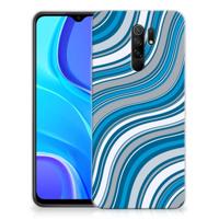 Xiaomi Redmi 9 | TPU bumper | Waves Blue - thumbnail