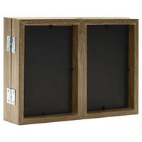 Fotolijst drieluik 22x15 cm+2x(10x15 cm) lichtbruin - thumbnail