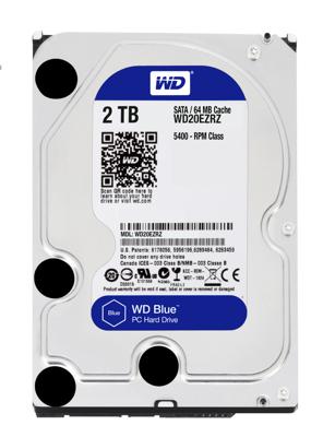 WD Blue, 2 TB Harde schijf WD20EZRZ, SATA 600