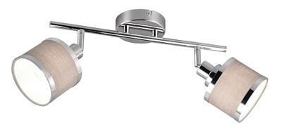 Trio Design opbouwspotArosa nikkel 2-lichts - 812100206