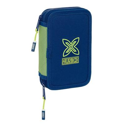 Schooletui met Accessoires Munich North Marineblauw 12.5 x 19.5 x 4 cm 29 Onderdelen
