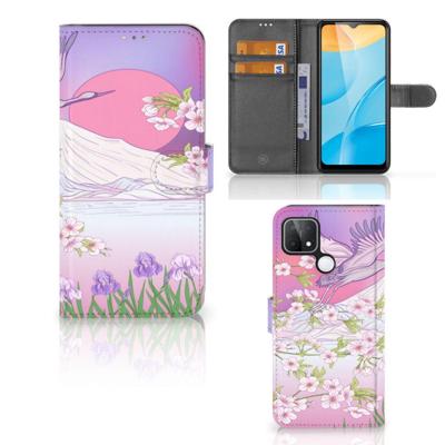 OPPO A15 | Telefoonhoesje | Met pasjeshouder | Bird Flying