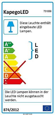 Deko Light Meissa 731058 LED-wandlamp LED vast ingebouwd Energielabel: G (A - G) 6.8 W LED Donkergrijs