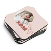 Vierkante onderzetters bedrukken - 8 stuks - thumbnail