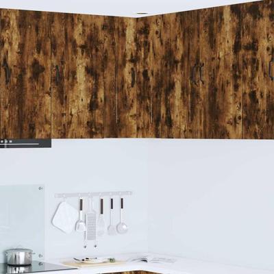 Keukenkast Kalmar Gerookt eiken 57 x 57 x 80 cm Bewerkt hout