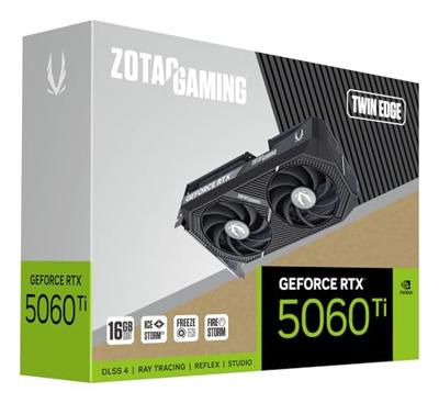 Videokaart Zotac ZT-B50620E-10M geforce rtx 5060 ti 16 GB - thumbnail
