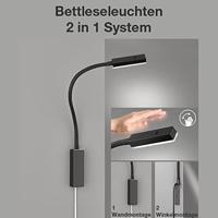 Fischer & Honsel Bed leeslampRaik - 30167 - thumbnail