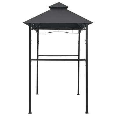 VidaXL Barbecue paviljoen 240x150x255 cm staal antraciet