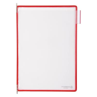 Zichtpaneel tarifold a4 verticaal rood 10st