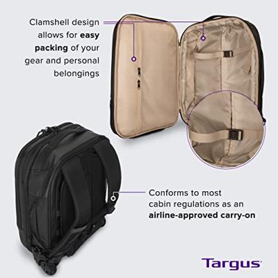 Targus 15.6” EcoSmart Mobile Tech Traveler Rolling Backpack trolley - thumbnail