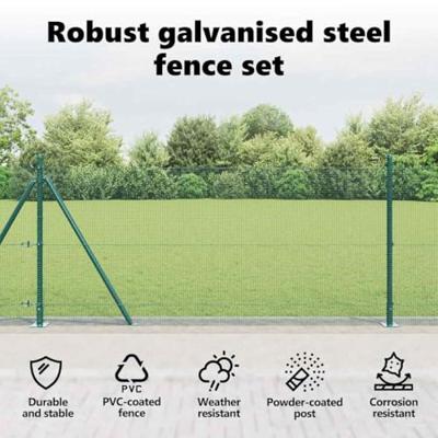 VidaXL Afrasteringspaal groen 10 x 0,8 m (12 x 12 mm gaas) VidaXL Afrasteringspaal groen 10 x 0,8 m (12 x 12 mm gaas)