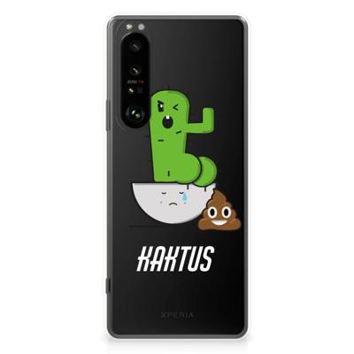 Sony Xperia 1 III Telefoonhoesje met Naam Cactus Poo