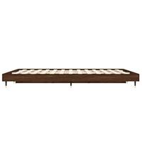 Bedframe zonder matras bewerkt hout bruin eikenkleur 120x190 cm - thumbnail
