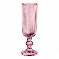 Champagneglas Strepen Grijs Glas 160 ml (6 Stuks) - thumbnail
