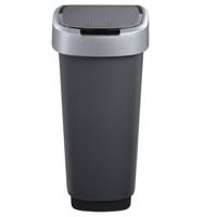 ROTHO Twist Silver - prullenbak - 50l - thumbnail