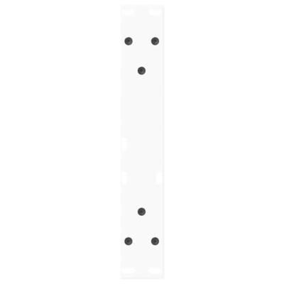 Eettafelpoten 2 st V-vormig 28x(42-43,3) cm staal wit