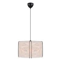 Hanglamp wit zwart papieren kap E27 fitting &apos;Nordlux Cardine 50&apos; - thumbnail