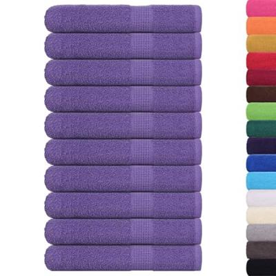 VidaXL Saunahanddoeken 10 st 80x200 cm 360 g/m² 100% katoen paars