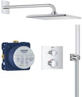 Grohe Precision 310 Mono inbouw regendoucheset met 2 straalsoorten vierkant Ø31cm chroom - thumbnail