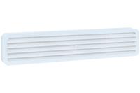 Kunststof deur ventilatierooster 451,5x91,7 mm wit - thumbnail