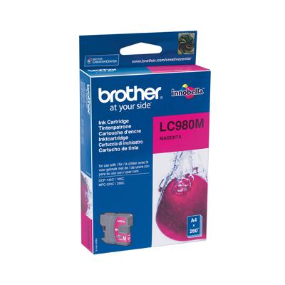 Brother LC-980M Inktcartridge Magenta Brother LC-980M Inktcartridge Magenta