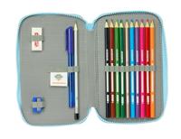 Dubbele etui The Paw Patrol Pups rule Blauw 12.5 x 19.5 x 4 cm 28 Onderdelen - thumbnail