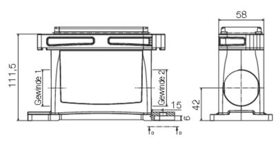 Weidmüller HDC IP68 16B SS 1M32 1081350000 Socketbehuizing 1 stuk(s)