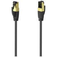 Hama Netwerkkabel, CAT-8, 40 Gbit/s, S/FTP afgeschermd, halogeenvrij, 3,00 m UTP kabel Zwart - thumbnail