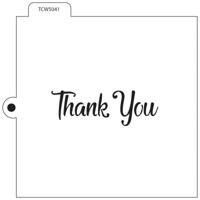 The Crafter's Workshop • koekjes stencil thank you - thumbnail