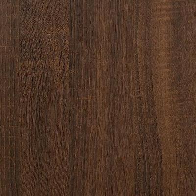 Wandschap CD 100x18x18 cm bewerkt hout bruin eikenkleur