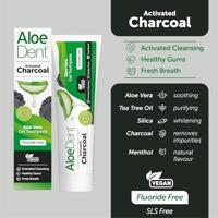 AloeDent Aloe Vera Triple Action Charcoal Tandpasta - thumbnail