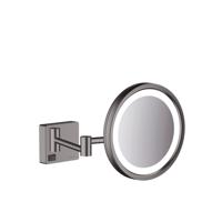 Scheerspiegel AddStoris HansGrohe Met LED Licht Geborsteld Zwart Chroom - thumbnail