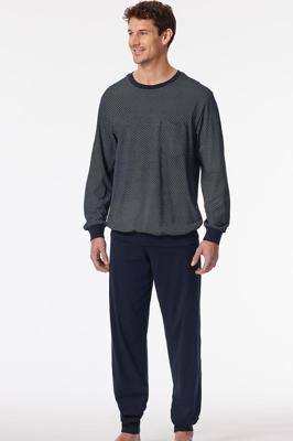 Schiesser Schiesser Pyjama Long midnight blue 182197 52/L