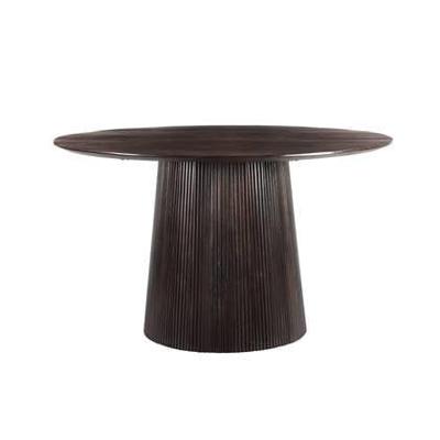 Sohome Ronde Eettafel 'Olav' Mangohout, 130cm, kleur Walnoot