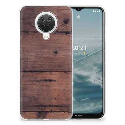 Nokia G20 | G10 | Bumper Hoesje | Old Wood