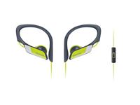 Panasonic RP-HS35ME-Y Sport Koptelefoon - Headset voor Mobiele Telefoon, verwisselbare Paspoorten (S/M/L), IPX2 Bescherming, Clip, Geel - thumbnail