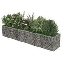 Gabion plantenbak verhoogd 270x50x50 cm gegalvaniseerd staal - thumbnail