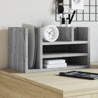 VidaXL Bureau organiser 44,5x24x25 cm bewerkt hout grijs sonoma eiken - thumbnail